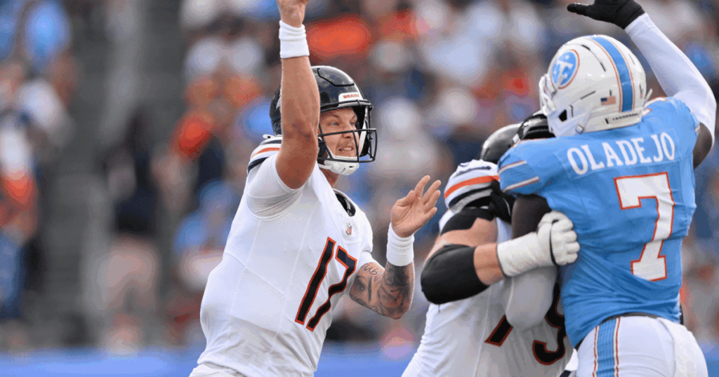 NFL preseason live updates: Bears lead Titans, Lions roll past Colts